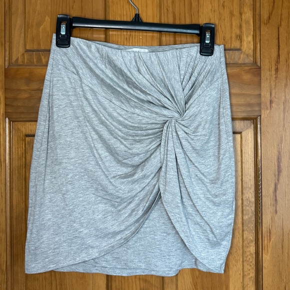 LUSH Gray Twist Skirt - Picture 2 of 9